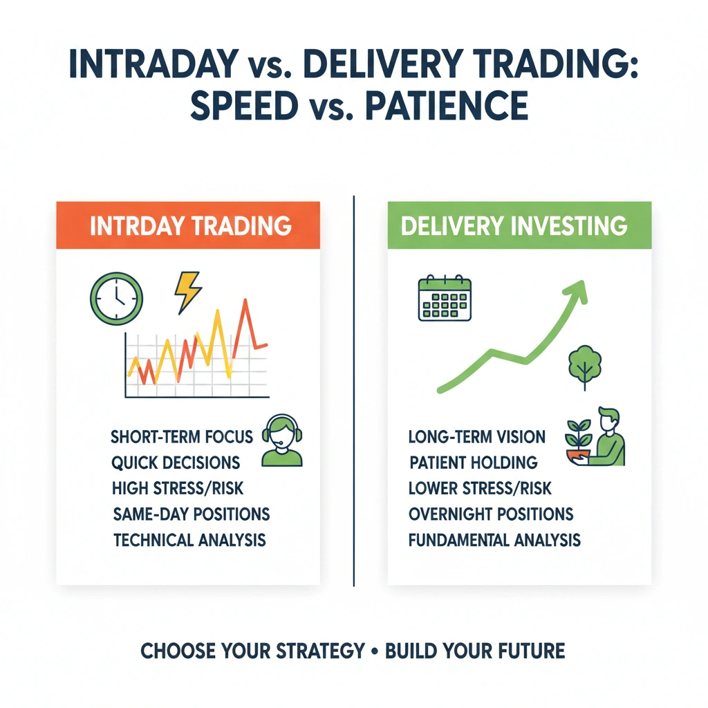 intraday vs delivery core difference