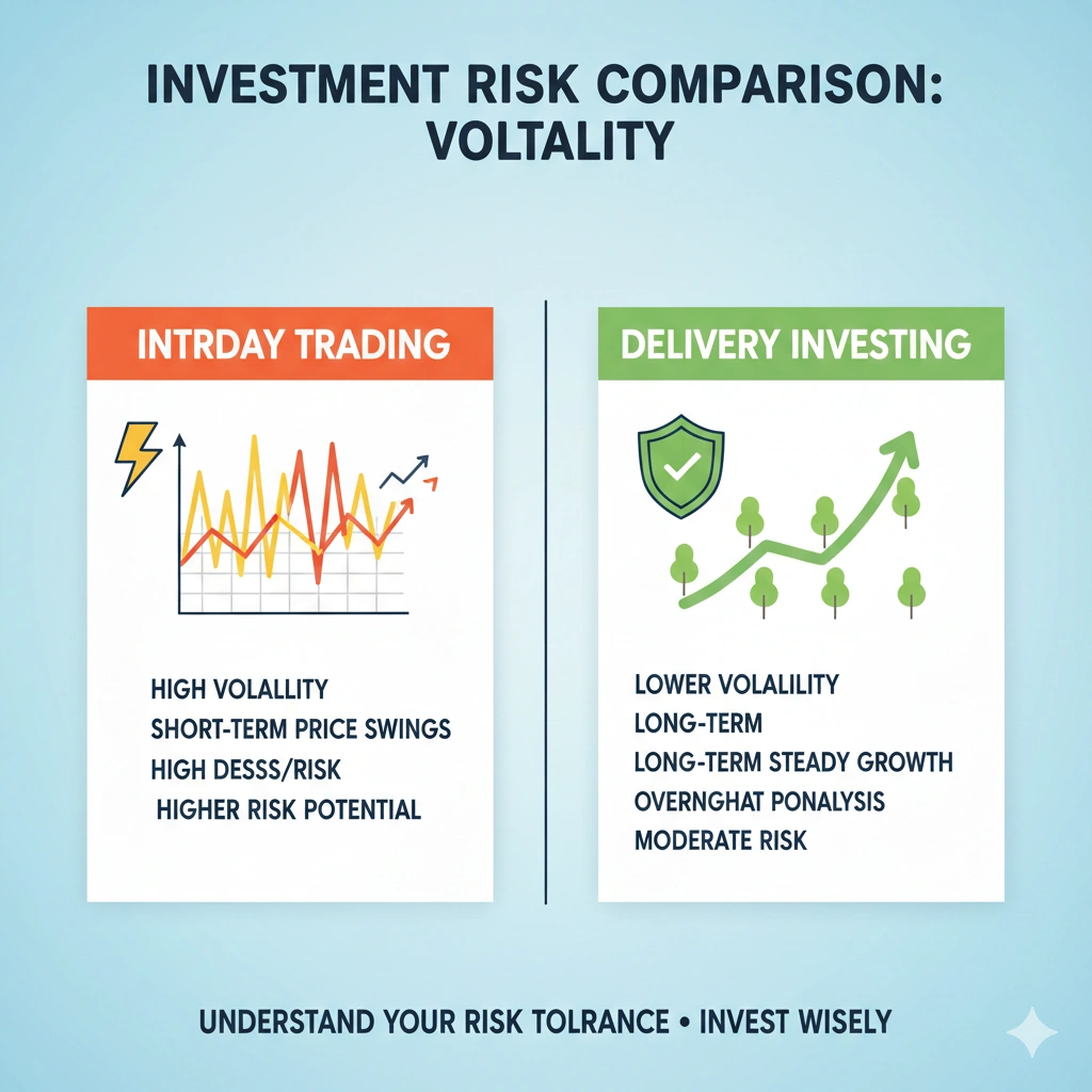 intraday vs delivery risk comparison