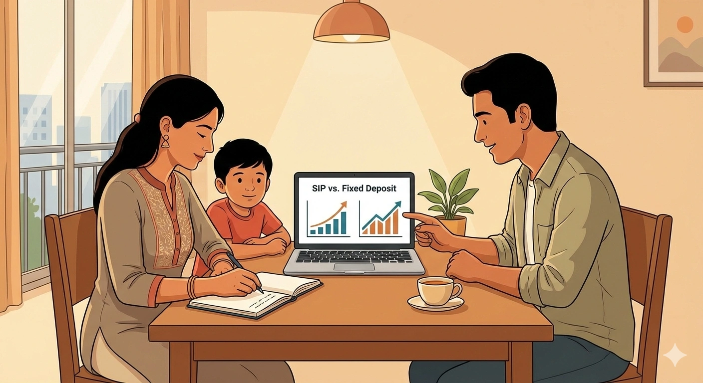 sip vs fixed deposit India 2026