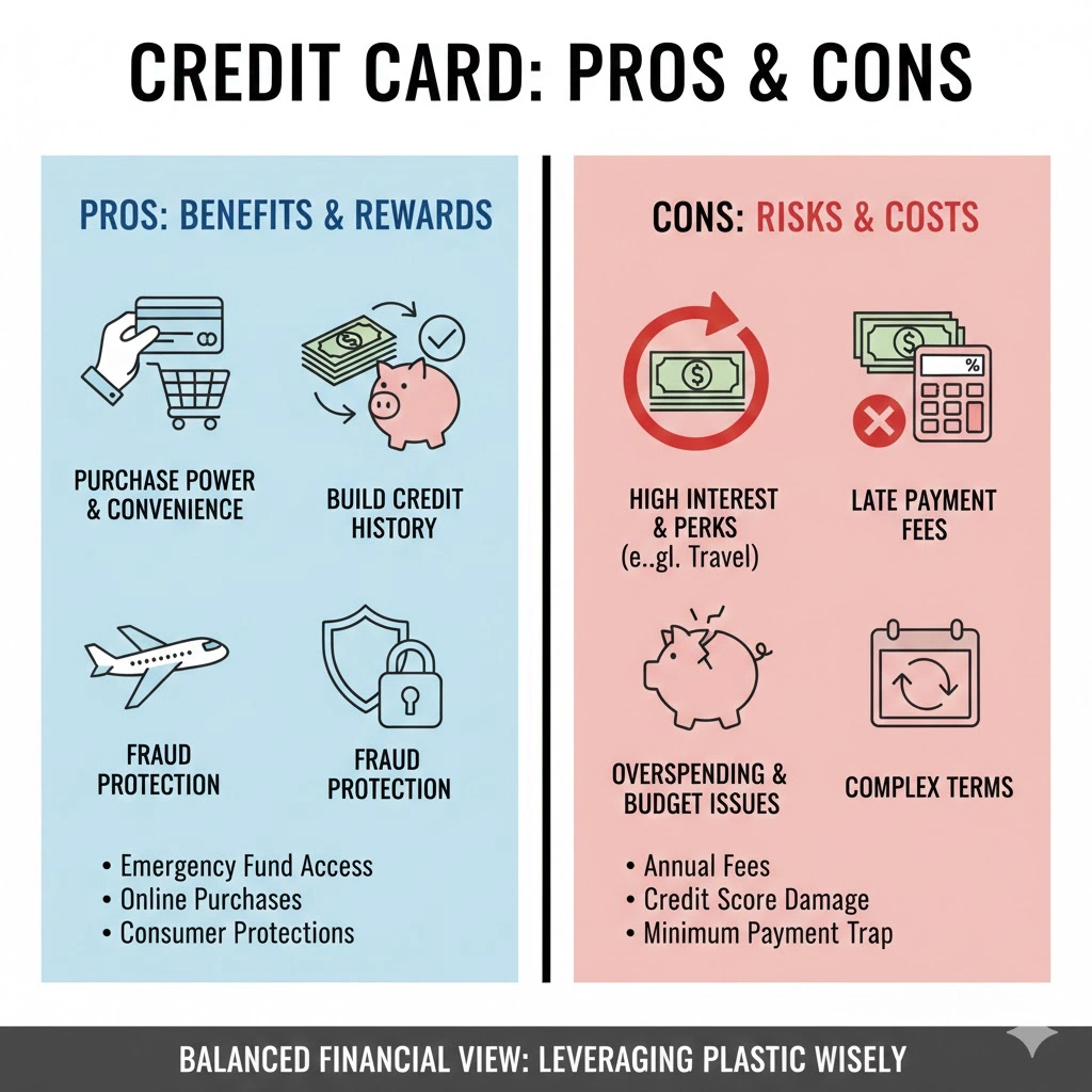 credit card pros & cons.